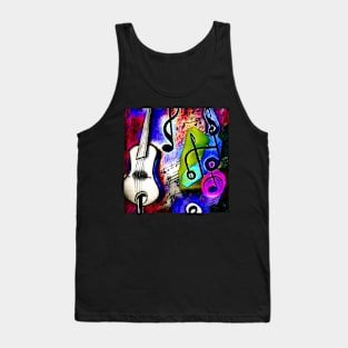 Abstract Image Of Musical Symbols Tank Top